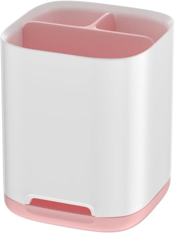 Toothbrush Holder, Toothpaste Holder with Anti-Slip Bottom 3 Slots, Electric Toothbrush Holder for Bathroom, Made of PP and Abs Plastic Toothbrush Caddy Detachable for Easy Cleaning - Image 2