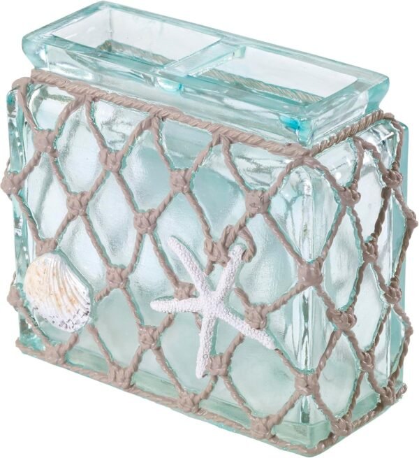 Toothbrush Holder, Resin Bathroom Accessories, Beach Inspired Bathroom Decor ()